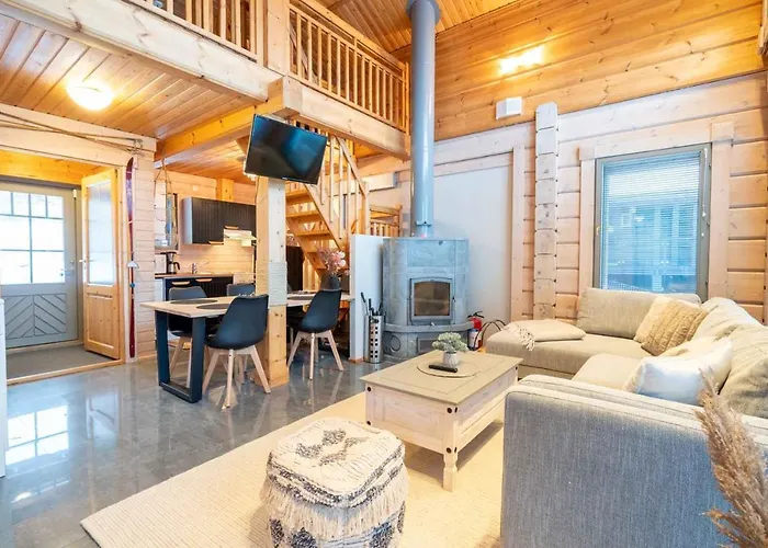 Villa Pohjoistuuli - 5+1 Henkiloelle, Luoteis-himos Ski-in/out 56m² + 11m² *